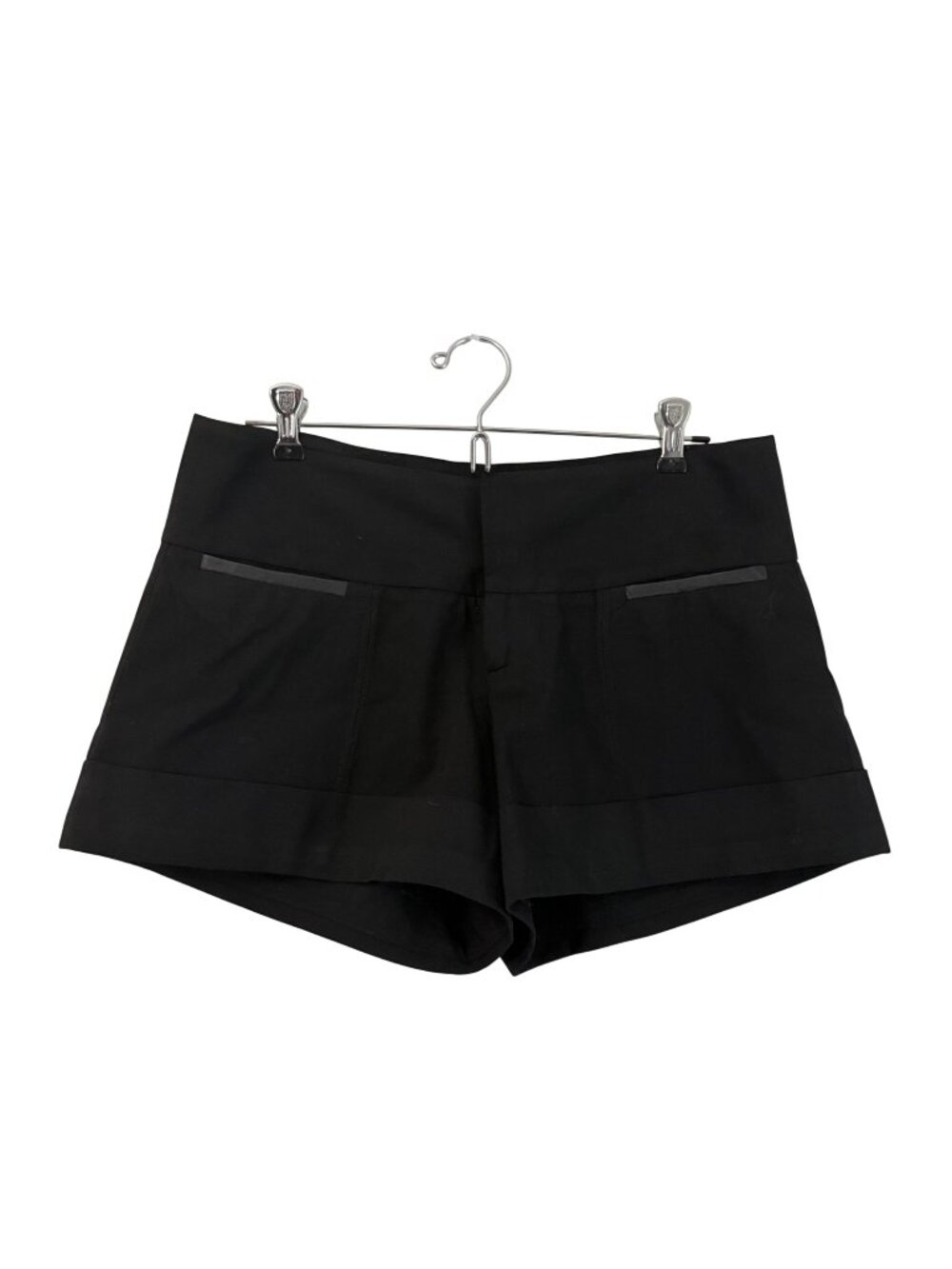 High-Rise Black Tailored Women's Shorts